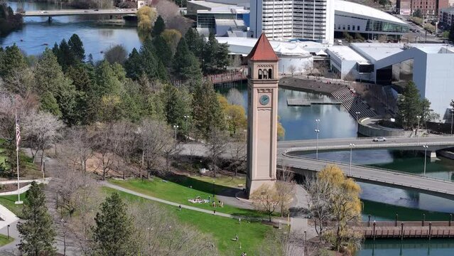 spokane washington state city downtown riverfront park