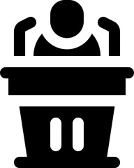 speech icon. vector glyph icon for your website, mobile, presentation, and logo design.