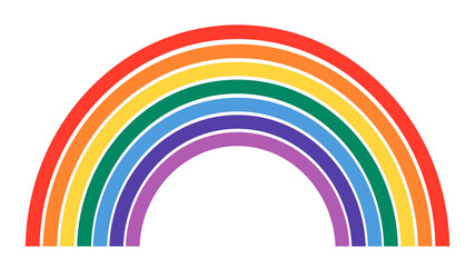 Rainbow png sticker for LGBTQ pride month concept