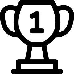 trophy icon. vector line icon for your website, mobile, presentation, and logo design.