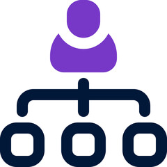 hierarchy icon. vector dual tone icon for your website, mobile, presentation, and logo design.