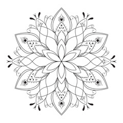 Abstract mandala vector design