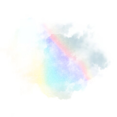 Png colorful cloud design element