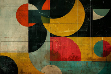 An abstract mark inspired by the interplay of shapes and colors.