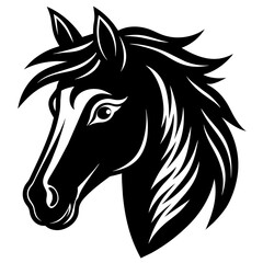 horse head vector