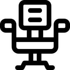 office chair icon. vector line icon for your website, mobile, presentation, and logo design.