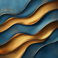  background minimal styles, A sweet, deep gold combined with a rich, jewel-toned blue - obrazy, fototapety, plakaty