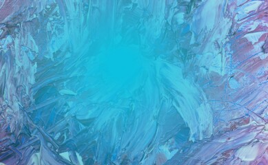 Untitled design - blue light with painting flower concept, art background