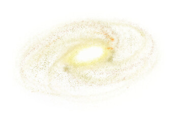 Png realistic galaxy design element