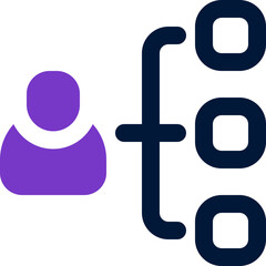 qualification icon. vector dual tone icon for your website, mobile, presentation, and logo design.