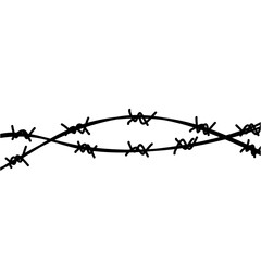 Barbed wire illustration