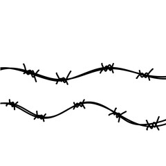 Barbed wire illustration