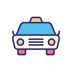 Obraz premium Taxi vector icon
