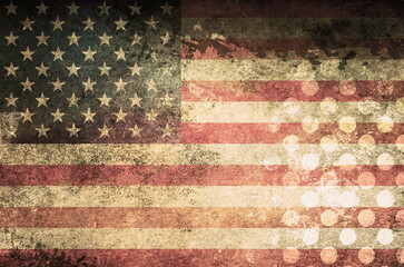 Grunge USA Flag background texture