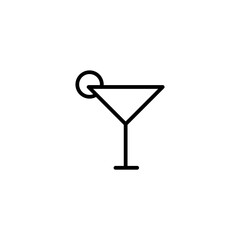 cocktail line icon