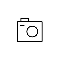 photo camera line icon