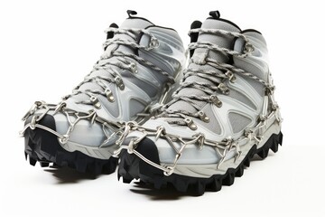 GlacierGrip Ice Traction Cleats , white background.