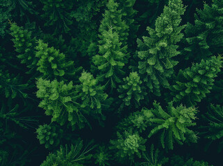 Fototapeta premium Aerial Majesty: The Lush Tapestry of Nature's Forests Unveiled from Above