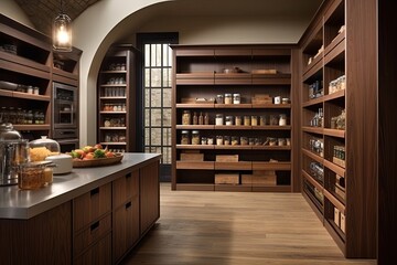 Floor-to-Ceiling Pantry & Hidden Storage: Contemporary Monastery Kitchen Majestic Inspirations