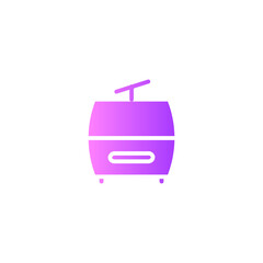 cable car cabin gradient icon
