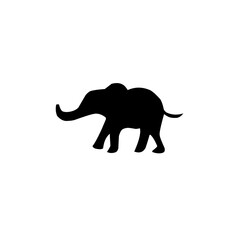 Elephant Icon Silhouette