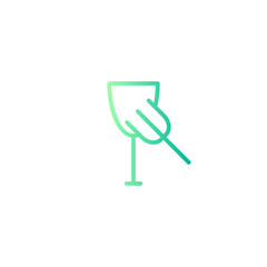 restaurant gradient icon