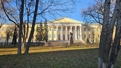gazebo in autumn park