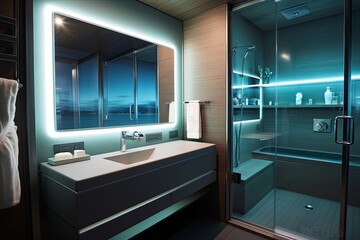 Smart Bathroom Designs: High-Tech Mirrors with News and Weather Integration