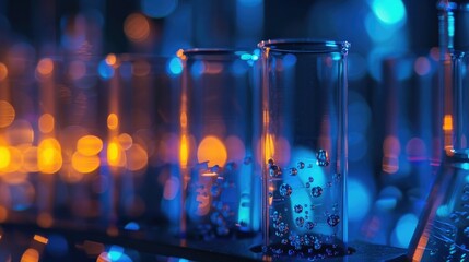 Investigating the Captivating Behavior of Noble Gases Through Detailed Macro Observation of Their Luminous Properties and Cryogenic Applications in - obrazy, fototapety, plakaty