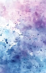 Abstract colorful watercolor paint splashes on white background