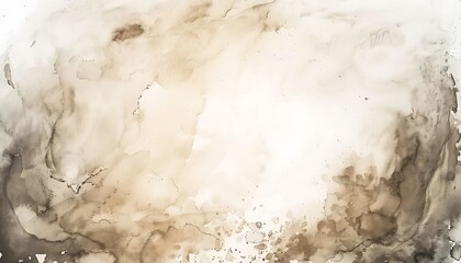 Abstract colorful watercolor paint splashes on white background