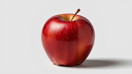 Red apple, perfect fruit, freshness and nutrition, isolated on a white background