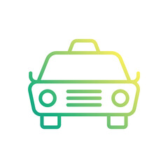 Taxi vector icon