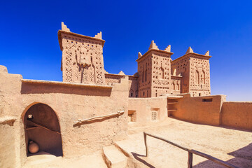 Kasbah Amridil a historic fortified residence or kasbah in the oasis of Skoura, Morocco.