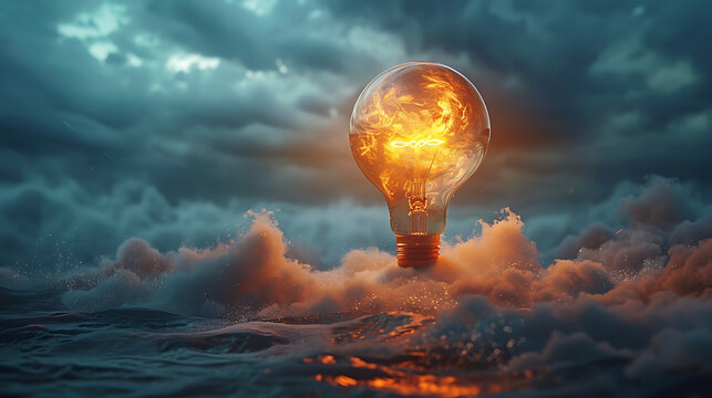 Think outside the box, creativity improvement, idea development, finding innovative solution, open minded leadership concepts. Generative Ai