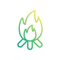 Bonfire vector icon