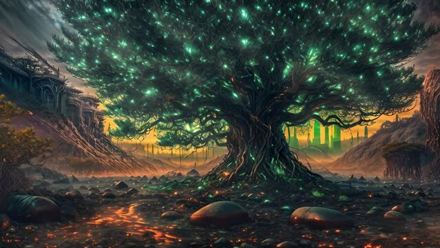 光る緑の木,Generative AI 