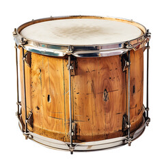 Fototapeta na wymiar Isolated traditional drums, for a retro vintage style music theme.
