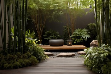 Tranquil Bamboo Haven: Minimalist Zen Meditation Garden Designs for a Serene Oasis