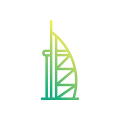 Burj Arab vector icon