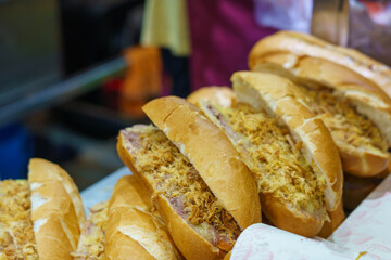 Banh mi or french breads in Saigon, Vietnam