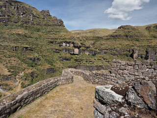Waqrapukara or Waqra Pukara (horn fortress) is an archaeological site in Peru located in the Cusco...