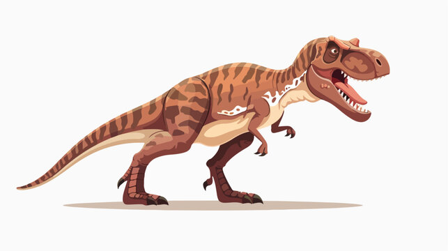 Tyrannosaurus rex or t-rex dino character. Extinct