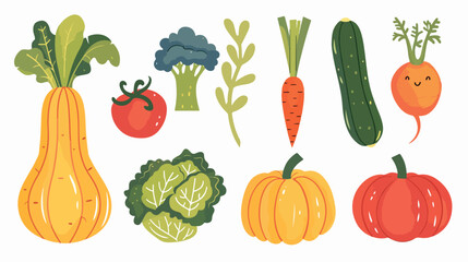 Vegetables set. Healthy natural vitamin food. Organic
