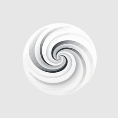 Whirlwind | Minimalist and Simple Line White background - Vector illustration