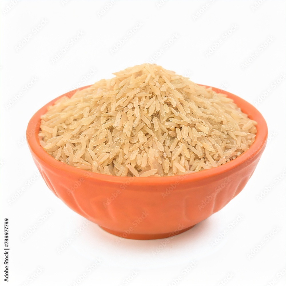 Wall mural brown raw rice