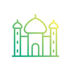 Taj Mahal vector icon