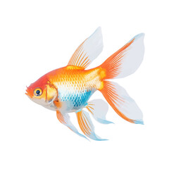 Fish, watercolor painting. animal cartoon vector illustration collection. isolated on a white background