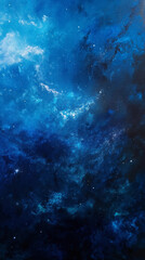 Fototapeta na wymiar Blue Galaxy background