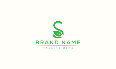 S logo Design Template Vector Graphic Branding Element.